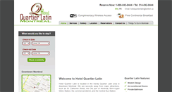 Desktop Screenshot of hotel-quartierlatin.com