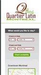 Mobile Screenshot of hotel-quartierlatin.com