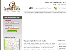 Tablet Screenshot of hotel-quartierlatin.com